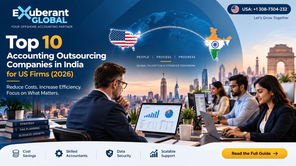 Top 10 Accounting Outsourcing Companies in India for US Firms